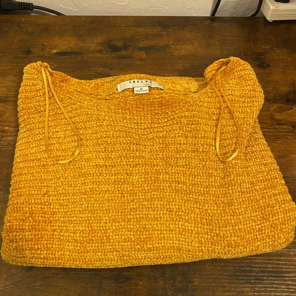 Favlux mustard oversized poncho top Size Medium - Picture 11 of 11